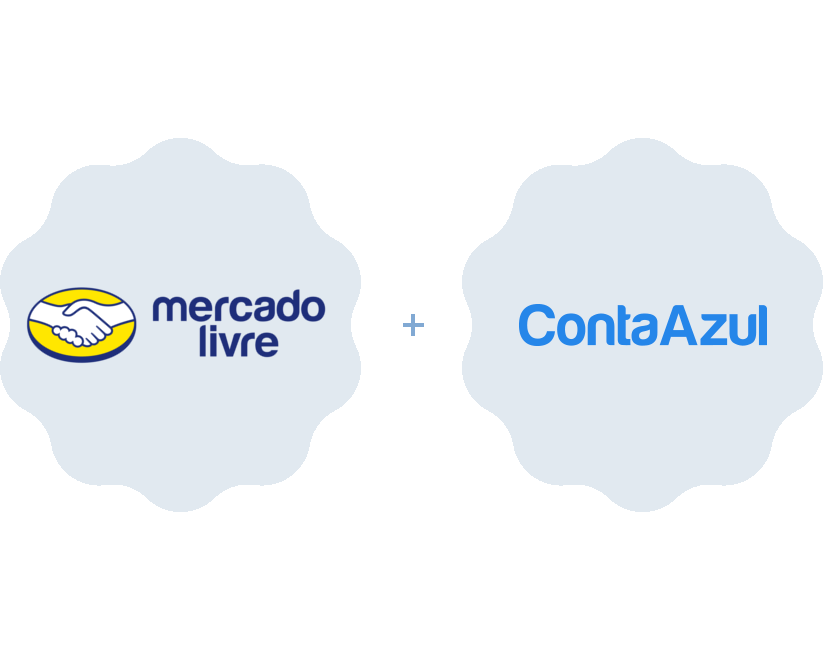 Logotipos Mercado Livre e Conta Azul