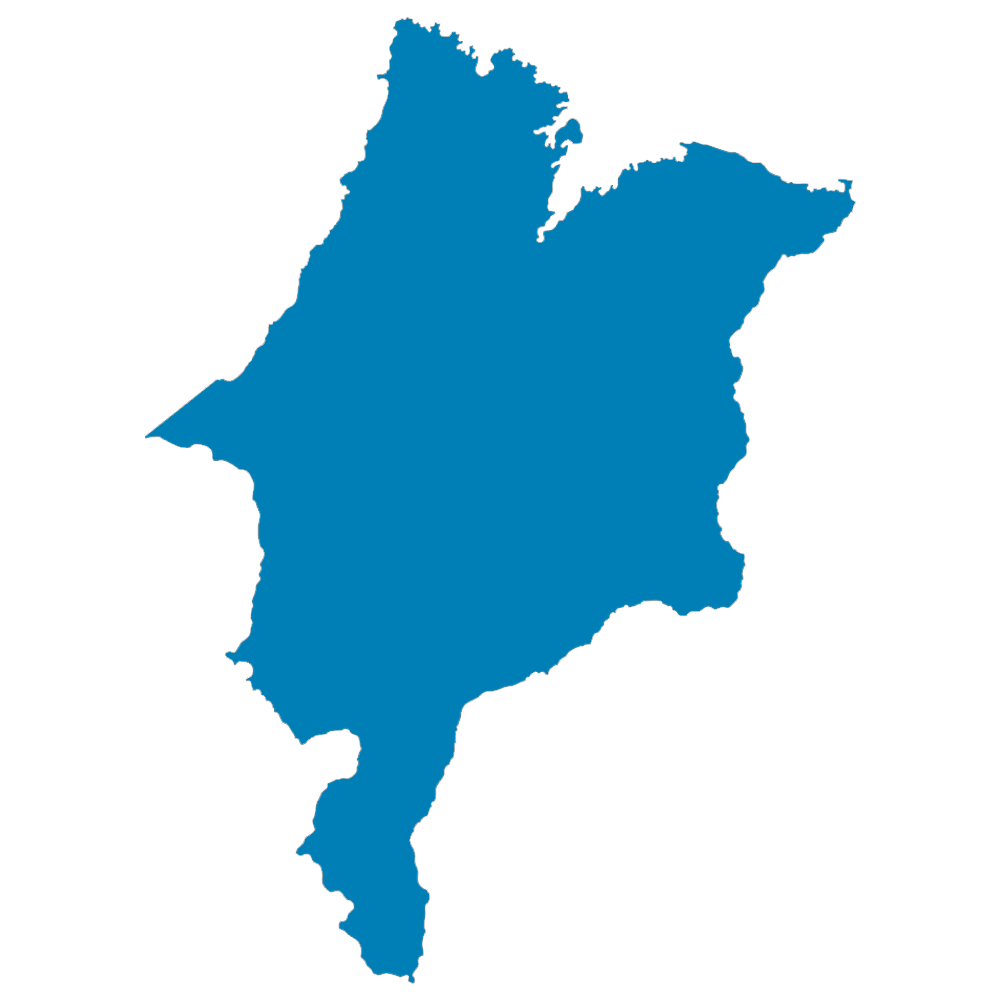 Mapa do estado do Maranhão