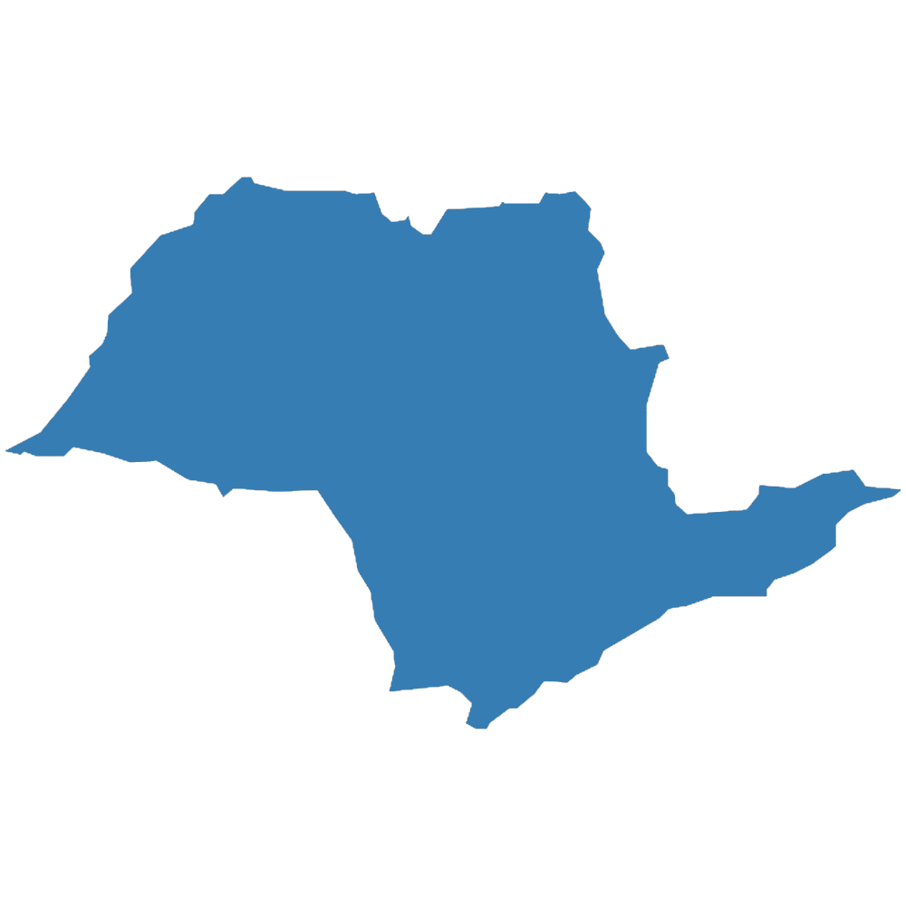 Mapa do estado de São Paulo